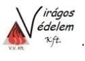 Virágos Védelem logó Virágos Vedelem logó